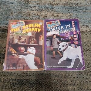 kids chapter book bundle of 2 wishbone mysteries